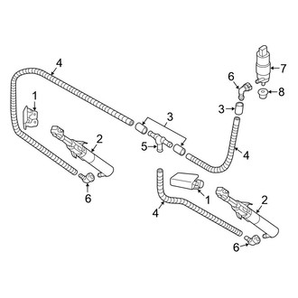 Volkswagen OE - Front Lamps - Washer Components