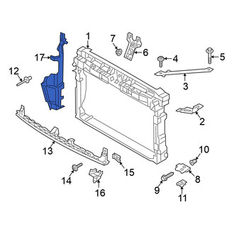 Volkswagen OE - Front Left Radiator Support Baffle