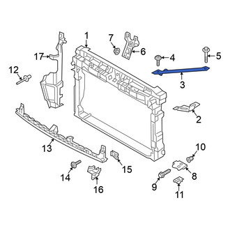 Volkswagen OE - Right Radiator Support Panel Brace