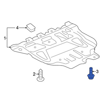 Volkswagen OE - Radiator Support Splash Shield Bolt