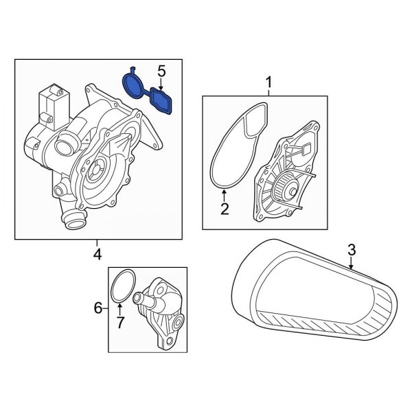 Engine Coolant Thermostat Housing Seal