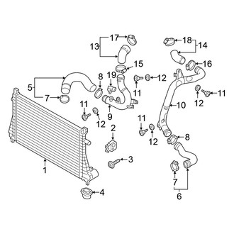 Volkswagen OE - Cooling - Intercooler (1.8L)