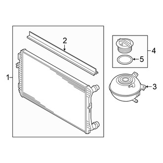 Volkswagen OE - Cooling - Radiator & Components (2.0L Diesel)