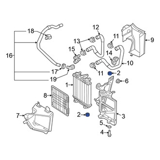 Volkswagen OE - Radiator Insulator