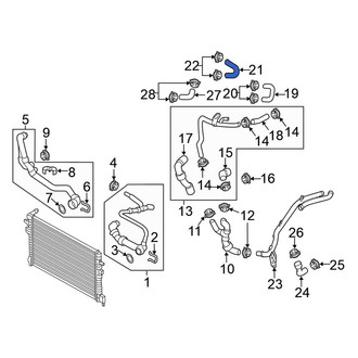 Volkswagen OE - HVAC Heater Hose