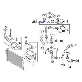 Volkswagen OE - HVAC Heater Hose