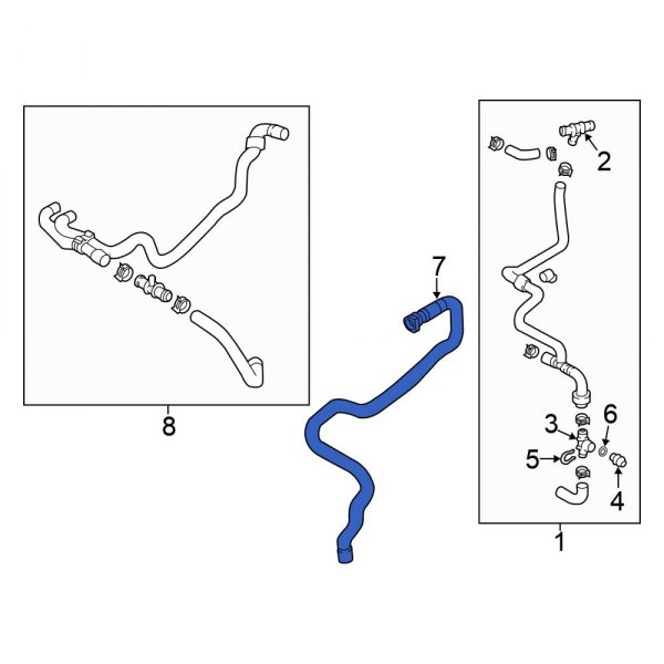 Drive Motor Inverter Radiator Hose