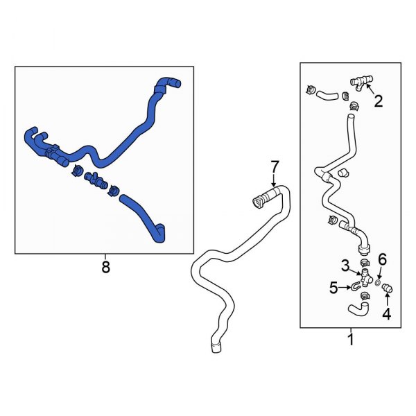 Drive Motor Inverter Radiator Hose