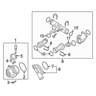 Volkswagen OE - Cooling - Water Pump (Main), (TDI S / TDI SE / TDI SEL)