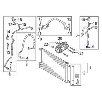 Volkswagen OE - A/C Refrigerant Line O-Ring