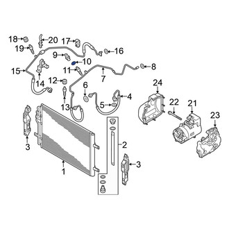 Volkswagen OE - A/C Refrigerant Pressure Sensor O-Ring