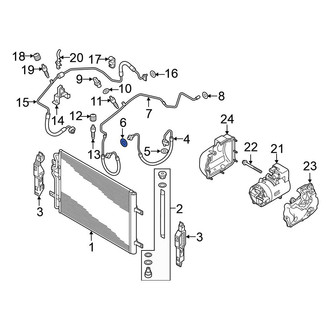 Volkswagen OE - A/C Refrigerant Line O-Ring