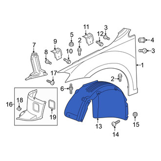 Volkswagen OE - Front Left Fender Splash Shield