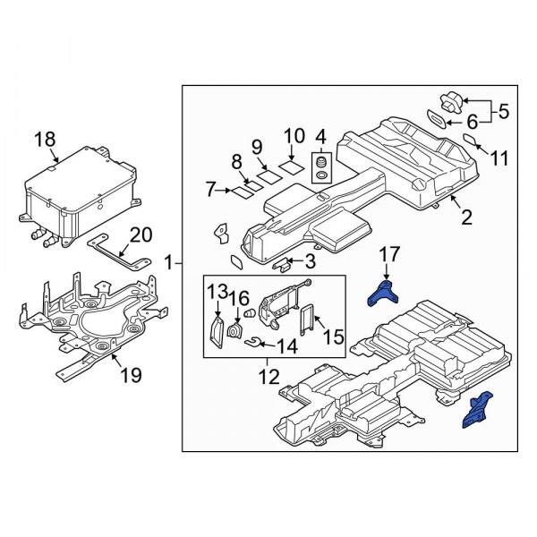 Drive Motor Battery Pack Control Module Bracket