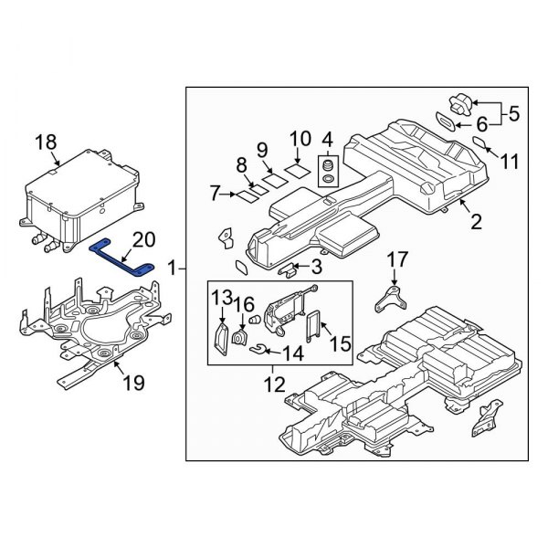 Drive Motor Battery Pack Charger Brace