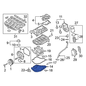 Volkswagen OE - Lower Engine Oil Pan
