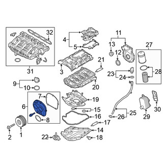 Volkswagen OE - Upper Engine Timing Cover