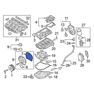 Volkswagen OE - Engine Timing Cover Gasket