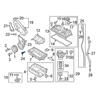 Volkswagen OE - Engine Timing Cover Bolt