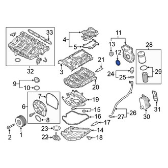 Volkswagen OE - Engine Timing Cover Gasket