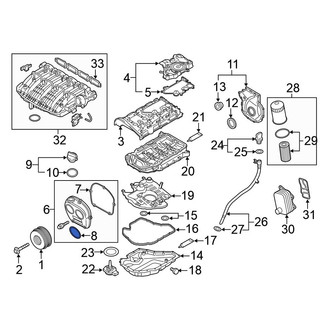 Volkswagen OE - Engine Timing Cover Gasket