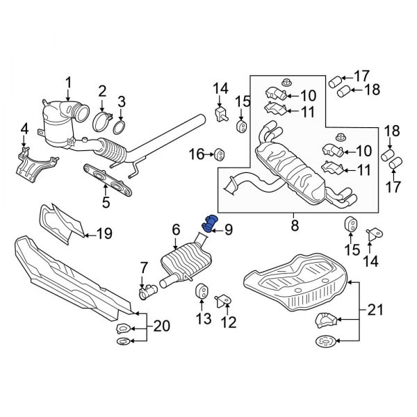 Exhaust Muffler Clamp