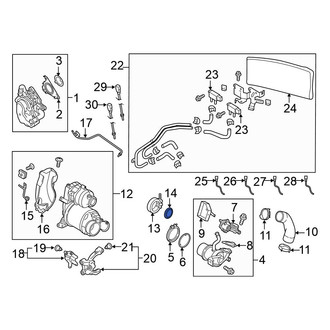 Volkswagen OE - Exhaust Header Collector Gasket