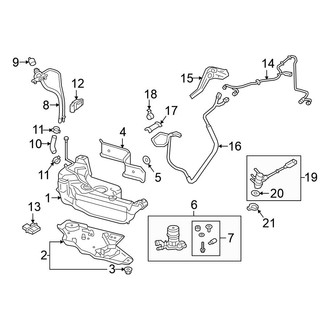 Volkswagen OE - Emission System - Emission Components (Urea Tank & Components), (2.0L Diesel)