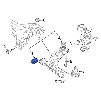 Volkswagen OE - Front Rearward Suspension Control Arm Bushing