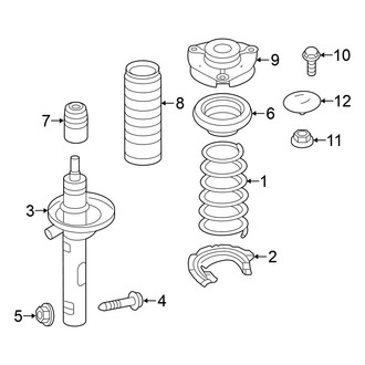 Volkswagen OE - Front Suspension - Struts & Suspension Components