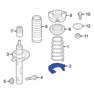 Volkswagen OE - Rear Lower Coil Spring Insulator
