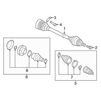 Volkswagen OE - Front Suspension - Drive Axles