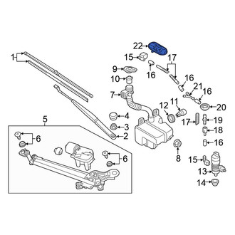 Volkswagen OE - Front Windshield Washer Nozzle