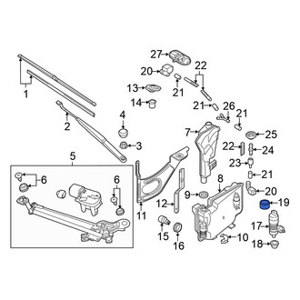 Volkswagen OE - Windshield Washer Pump Insulator