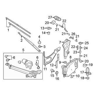 Volkswagen OE - Windshield - Wiper & Washer Components
