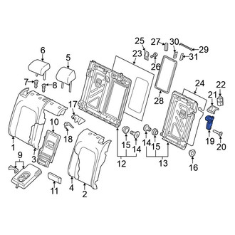 Volkswagen OE - Rear Right Folding Seat Latch