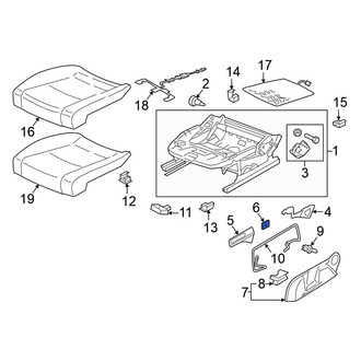 Volkswagen OE - Right Seat Back Recliner Adjustment Handle Clip