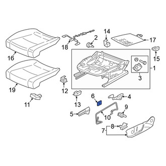 Volkswagen OE - Seat Back Recliner Adjustment Handle Clip