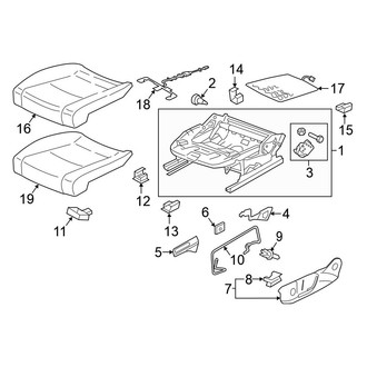 Volkswagen OE - Seats & Tracks - Front Seat Components (Seat Cushion Components)