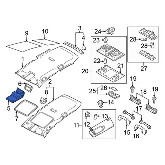 Volkswagen OE - Front Roof Opening Trim