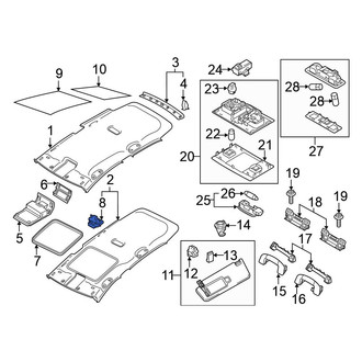 Volkswagen OE - Sunroof Opening Trim Clip