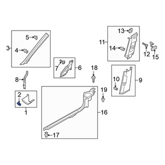 Volkswagen OE - Lower Quarter Panel Trim Panel Clip