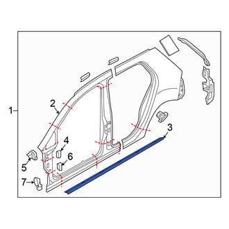 Volkswagen OE - Left Uniside Reinforcement