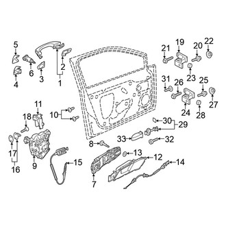 Volkswagen OE - Door - Lock & Hardware (Base / S 2 Doors)
