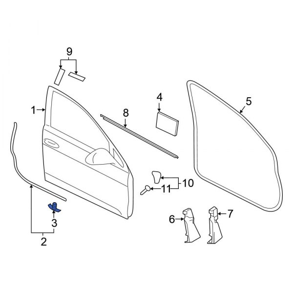 Door Seal Clip