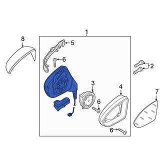 Volkswagen OE - Front Right Door Mirror