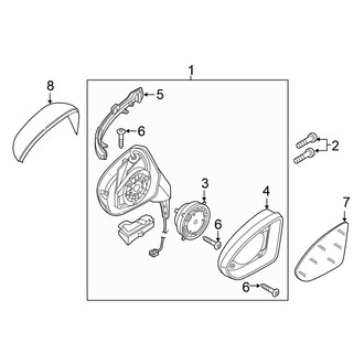 Volkswagen OE - Front Door - Outside Mirrors