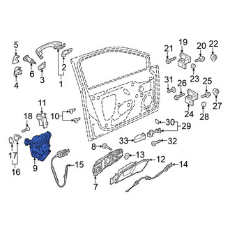 Volkswagen OE - Front Left Door Latch Assembly