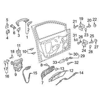 Volkswagen OE - Front Door - Lock & Hardware