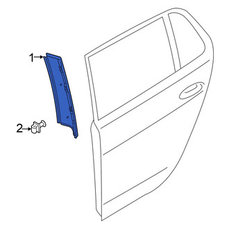Volkswagen OE - Rear Right Door Applique